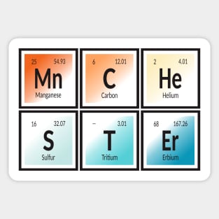 Manchester | Periodic Table of Elements Sticker